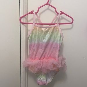 Infant & Toddler : Rainbow ombré tutu one piece swimsuit !